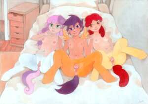 Rating: Explicit Score: 0 Tags: alternate_species animal_genitalia animal_vulva anthro anus apple_bloom_(mlp) bed bodily_fluids breasts clitoral_winking clitoris cutie_mark_crusaders_(mlp) dripping e621 equid equine equine_genitalia equine_vulva female flat_chested friendship_is_magic fuchs furniture genital_fluids genitals green_eyes group hair hand_holding hasbro horse ipotane loli looking_at_viewer lying mammal multicolored_hair my_little_pony navel nipples nude on_back on_bed pony presenting presenting_anus presenting_vulva purple_hair red_hair satyr scootaloo_(mlp) small_breasts smile spread_legs spreading sweetie_belle_(mlp) take_your_pick traditional_media_(artwork) vaginal_fluid_drip vaginal_fluids vulva young young_anthro User: bunchy7s