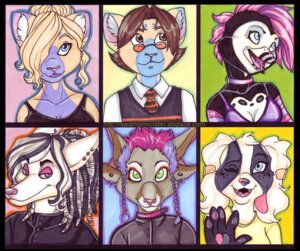 Rating: Safe Score: 0 Tags: accessory alternative_fashion anthro avian beak bird black_border blonde_hair blue_eyes border breasts brown_eyes brown_hair canid canine canis chelsea_hair_cut cleavage clothed clothing domestic_cat domestic_dog dreadlocks e621 ear_piercing ear_tails eyewear facial_piercing felid feline felis female glamfur glasses goth green_eyes group hair hair_over_eye lip_piercing lipstick long_hair looking_at_viewer makeup male mammal necktie non-mammal_breasts one_eye_closed one_eye_obstructed penguin piercing pink_hair pupcake shirt short_hair siamese_cat simple_background smile topwear twiggish wink zeriara User: bunchy7s