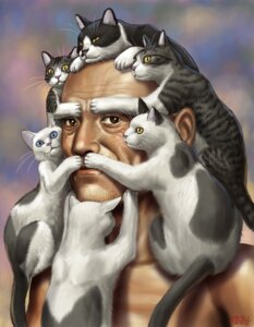 Rating: Safe Score: 0 Tags: 2010 bald beard black_body black_fur blue_eyes brown_eyes clothing domestic_cat e621 eyebrows facial_hair felid feline felis feral fur group hair hat headgear headwear human humor looking_at_viewer mackerel_tabby male mammal matataku mustache old_man_(matataku) surrealism tabby_cat tail whiskers white_body white_fur wig yellow_eyes User: bunchy7s Rating: Safe Score: 0 Tags: 2010 bald beard black_body black_fur blue_eyes brown_eyes clothing domestic_cat e621 eyebrows facial_hair felid feline felis feral fur group hair hat headgear headwear human humor looking_at_viewer mackerel_tabby male mammal matataku mustache old_man_(matataku) surrealism tabby_cat tail whiskers white_body white_fur wig yellow_eyes User: bunchy7s