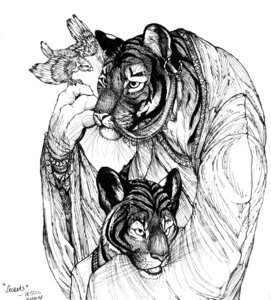 Rating: Safe Score: 0 Tags: 2004 ambiguous_gender anthro avian bird cheshiresphynx clothing e621 felid gravewalker greyscale group mammal monochrome pantherine robe tiger traditional_media_(artwork) User: bunchy7s Rating: Safe Score: 0 Tags: 2004 ambiguous_gender anthro avian bird cheshiresphynx clothing e621 felid gravewalker greyscale group mammal monochrome pantherine robe tiger traditional_media_(artwork) User: bunchy7s