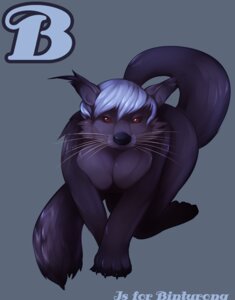 Rating: Questionable Score: 0 Tags: 2010 all_fours binturong breasts e621 female hair looking_at_viewer mammal red_eyes ryukyur solo tail viverrid whiskers white_hair User: bunchy7s