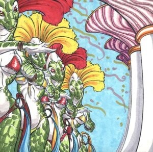 Rating: Safe Score: 0 Tags: anthro bikini carnival_(holiday) clothed clothing confetti confetti_streamer dancing e621 female group headdress holidays marker_(artwork) queensimia reptile scales scalie showgirl skimpy snake swimwear traditional_media_(artwork) two-piece_swimsuit wide_hips User: bunchy7s