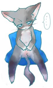 Rating: Safe Score: 0 Tags: anthro big_head biped blue_eyes blush cool_colors domestic_cat e621 ellipsis featureless_crotch felid feline felis front_view fur grey_body grey_fur kit_(pixiv) male mammal nude simple_background sitting solo speech_bubble tail whiskers white_background white_body white_fur User: bunchy7s