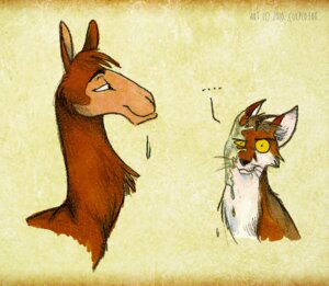 Rating: Safe Score: 0 Tags: 2010 ambiguous_gender bodily_fluids camelid canid canine culpeofox duo e621 ellipsis feral fox fur llama looking_at_viewer mammal red_body red_fur saliva whiskers white_body white_fur yellow_eyes User: bunchy7s
