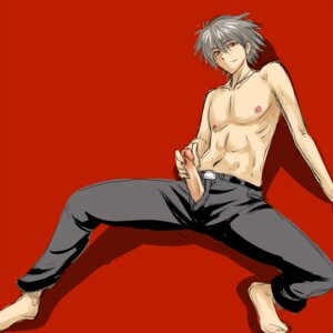 Rating: Explicit Score: 0 Tags: 1boy clothing cock_out_of_pants erection kaworu_nagisa male male_only masturbation neon_genesis_evangelion penis red_background red_eyes rule34 shirtless solo white_hair User: bunchy7s