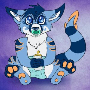 Rating: Safe Score: 0 Tags: 1:1 ageplay anthro blue_body blue_eyes bottle clean_diaper clothed clothing container diaper diaper_only e621 fur infantilism kangaroo macropod male mammal marsupial object_in_mouth pacifier pacifier_in_mouth pawpads paws roleplay solo tail toddler topless wearing_diaper youmeatsix young young_anthro User: bunchy7s