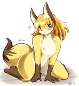 Rating: Questionable Score: 0 Tags: 2013 :3 anthro areola biped blush breasts canid canine e621 female fox fur gloves_(marking) hair heart_symbol japanese_description kaede_(ymbk) kemono kneeling mammal markings nipples nude smile smiling_at_viewer solo ymbk User: bunchy7s