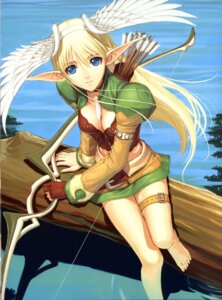 Rating: Safe Score: 0 Tags: absurd_res accessory arm_support armlet arrow_(weapon) bangs barefoot belt blonde_hair blue_eyes bottomwear bow_(weapon) breasts brown_belt brown_choker brown_clothing brown_gloves brown_handwear brown_jewelry brown_necklace brown_ribbon buckle bustier choker cleavage clothed clothing collarbone crop_top cropped_jacket cross-laced_clothing day e621 elf elwing elwing_ra-nah_sylphith feathered_wings feathers feet female floating_hair full-length_portrait gloves green_bottomwear green_clothing green_skirt hair hair_accessory hair_between_eyes hairband handwear head_wings hi_res high-angle_view holding_bow_(weapon) holding_object holding_ranged_weapon holding_weapon humanoid humanoid_pointy_ears in_tree jacket jewelry juliet_sleeves leaning leaning_sideways legs_together light_smile long_hair looking_at_viewer loose_belt medium_breasts midriff miniskirt multicolored_clothing necklace not_furry official_art open_clothing open_jacket open_topwear outside pencil_skirt plant pointy_ears portrait puffy_sleeves quiver_(object) ranged_weapon ribbons scan sega shadow shining_(sega) shining_tears shirt single_glove sitting sitting_on_tree skirt small_waist smile solo straight_hair studded_armlet taka_tony tan_bottomwear tan_clothing tan_jacket tan_skirt tan_topwear tanaka_takayuki thigh_strap toes topwear tree unusual_wing_placement water weapon white_body white_feathers white_hairband white_wings wings yugake User: bunchy7s
