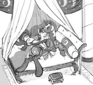 Rating: Questionable Score: 0 Tags: 2013 armor bathrobe bed clothing cutie_mark digital_media_(artwork) duo e621 equid equine feathered_wings feathers female female/female feral feral_on_feral fishnet_clothing fishnet_legwear friendship_is_magic fur furniture garter_belt garter_straps hair half-closed_eyes hasbro headgear helmet hooves horn inside kevinsano legwear lying mammal monochrome my_little_pony mythological_creature mythological_equine mythology narrowed_eyes nightmare_moon_(mlp) on_bed on_side quadruped robe simple_background smile stockings tail thigh_highs twilight_sparkle_(mlp) underhoof unicorn winged_unicorn wings User: bunchy7s