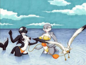 Rating: Questionable Score: 0 Tags: anthro aquatic arms_bent assisted_exposure avian bikini bikini_removed bikini_theft bikini_top_removed bird black_nipples blue_eyes breasts cetacean clothed clothing clothing_theft cloud detailed_background dolphin dorsal_fin e621 female feral fin fish group gull hairless lari larid legs_in_water malachi mammal nipples oceanic_dolphin orca outside partially_submerged sea shark skimpy sky stealing submerged_legs submerged_tail surprised swimming swimwear swimwear_removed swimwear_theft tail tail_in_water tail_out_of_water toothed_whale topless trio two-piece_swimsuit undressed water User: bunchy7s