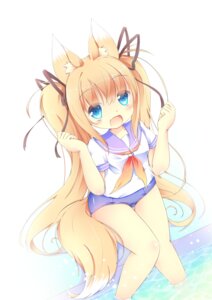 Rating: Safe Score: 0 Tags: animal_humanoid blonde_hair blue_eyes canid canid_humanoid canine canine_humanoid clothing e621 fangs female fox fox_humanoid fox_tail hair hi_res humanoid kt_cano long_hair looking_at_viewer mammal mammal_humanoid open_mouth pigtails poolside ribbons school_uniform simple_background sitting smile solo swimming_pool teeth uniform water white_background User: bunchy7s