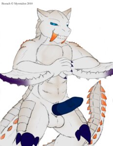 Rating: Explicit Score: 0 Tags: 2010 5_fingers barioth blue_eyes capcom claws dragon e621 erection european_mythology fangs fingers fist_in_palm flying_wyvern fur genitals looking_at_viewer male monster_hunter myrmidon_(artist) mythological_creature mythological_scalie mythology nude penile_spines penis pseudowyvern sabertooth_(anatomy) scalie sharp_teeth simple_background solo standing tail teeth western_dragon white_background white_body white_fur wyvern User: bunchy7s
