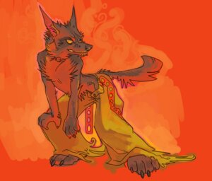 Rating: Safe Score: 0 Tags: 4_fingers 4_toes anthro barefoot biped bottomwear brown_body brown_fur canid canine canis clothed clothing e621 feet fingers fur grey_body grey_fur looking_aside looking_at_viewer male mammal orange_background orange_eyes oversized_bottomwear oversized_clothing oversized_pants pants pose simple_background solo ssirrus standing tail toes topless warm_colors wolf User: bunchy7s