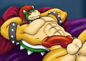Rating: Explicit Score: 0 Tags: 2006 abs anus balls bowser color green_shell horns knot koopa male male_only mario_(series) nintendo nude on_back pecs penis reptile rule34 scalie shell solo spiky_shell straight_hair tokeki video_games User: bunchy7s