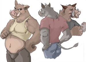 Rating: Questionable Score: 0 Tags: 5_fingers anthro belly bottomwear brown_body brown_fur bulge canson clothed clothing clothing_lift collarbone domestic_pig e621 ear_piercing fingers fully_clothed fur furgonomic_bottomwear furgonomics grey_body grey_fur group hands_on_hips holding_object looking_at_viewer male mammal model_sheet muscular muscular_male navel pants partially_clothed piercing shirt shirt_lift simple_background slightly_chubby snout standing suid suine sus_(pig) t-shirt tail tail_button_bottoms tail_clothing tank_top topwear tusks white_background wild_boar User: bunchy7s Rating: Questionable Score: 0 Tags: 5_fingers anthro belly bottomwear brown_body brown_fur bulge canson clothed clothing clothing_lift collarbone domestic_pig e621 ear_piercing fingers fully_clothed fur furgonomic_bottomwear furgonomics grey_body grey_fur group hands_on_hips holding_object looking_at_viewer male mammal model_sheet muscular muscular_male navel pants partially_clothed piercing shirt shirt_lift simple_background slightly_chubby snout standing suid suine sus_(pig) t-shirt tail tail_button_bottoms tail_clothing tank_top topwear tusks white_background wild_boar User: bunchy7s