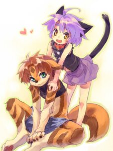Rating: Safe Score: 0 Tags: 2012 3:4 animal_humanoid anthro bangs belly bottomwear brown_hair cat_humanoid clothed clothing collar cotora crossdressing domestic_cat duo e621 felid felid_humanoid feline feline_humanoid felis femboy green_eyes hair hair_between_eyes heart_symbol humanoid looking_at_viewer male mammal mammal_humanoid navel open_mouth pawpads paws purple_hair raised_tail shirt shorts simple_background skirt tail tail_under_skirt topwear white_background yellow_eyes young User: bunchy7s