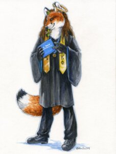 Rating: Safe Score: 0 Tags: 2009 5_fingers academic_dress anthro biped black_body black_fur bottomwear brown_hair canid canine clothed clothing diploma dipstick_tail e621 fingers fluffy fluffy_tail footwear fox front_view fully_clothed fur hair halo heather_bruton holding_object long_hair male mammal markings medal multicolored_tail orange_body orange_fur pants robe shoes simple_background smile solo standing tail tail_markings white_background white_body white_fur User: bunchy7s