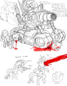 Rating: Explicit Score: 0 Tags: apple_print armored_vehicle asking asking_another asking_what balloon black_and_white blood blood_from_mouth blood_in_mouth bodily_fluids butterfly_print cannon casemate creature_print crossover cutie_mark cutie_mark_print dialogue duo e621 earth_pony english_text equid equine eyewear female feral food_print friendship_is_magic fruit_print goggles gore greeting gun handgun hasbro hi_res horn horse idiom inflatable mammal medic_(team_fortress_2) metal_slug monochrome my_little_pony mythological_creature mythological_equine mythology name_drop name_in_dialogue pinkie_pie_(mlp) plant_print pony print_balloon question ranged_weapon rarity_(mlp) revolver simple_background sv-001 tail talking_to_another tank_(vehicle) team_fortress_2 text tracked_vehicle undead unicorn unknown_artist valve valve_corporation vehicle vomit vomiting vomiting_blood weapon white_background zombie User: bunchy7s