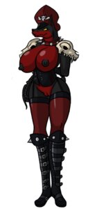 Rating: Explicit Score: 0 Tags: alternative_fashion anthro armor big_breasts biped boots breasts canid canid_demon canine clothing demon e621 female footwear genitals goth hat headgear headwear hellhound lordstevie mammal mythological_canine mythological_creature mythology nipples shoes shoulder_pads solo spikes standing unconvincing_armor vulva weapon whip User: bunchy7s