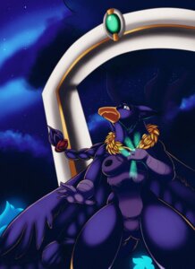 Rating: Questionable Score: 0 Tags: anthro avian beak biped black_nipples blue_eyes braided_hair breasts e621 feathered_wings feathers female fur gryphon hair hi_res mazapan mythological_avian mythological_creature mythology night nipples non-mammal_breasts non-mammal_nipples outside purple_body purple_fur sky solo standing star starry_sky tail wings User: bunchy7s