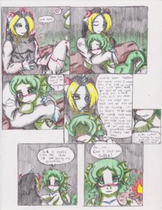 Rating: Safe Score: 0 Tags: chaostone comic dialogue duo e621 english_text equid equine feathered_wings feathers female feral fire fish_tail fur glowing grass green_eyes green_hair hair hasbro heart_symbol hi_res horn hug long_hair looking_at_viewer lying magic male mammal my_little_pony mythological_creature mythological_equine mythology on_back open_mouth plant smile text tongue transformation tree unicorn wings User: bunchy7s