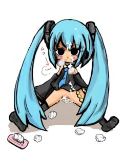 Rating: Explicit Score: 0 Tags: 1girl after_sex after_vaginal aqua_hair blue_hair blush blush_stickers bottomless chibi creampied cum cum_in_pussy cum_on_body cum_on_clothes cum_on_face cum_on_hair cum_pool cumdrip detached_sleeves facial female hatsune_miku legs_apart legs_spread long_hair necktie plushophilia pussy rule34 sitting smile solo spread_legs tagme thighhighs tissue tissue_box twintails used_tissue very_long_hair vocaloid User: bunchy7s