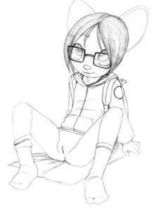 Rating: Explicit Score: 0 Tags: anthro backpack bottomless butt clothed clothing e621 ellie_(paige) eyewear female footwear freckles genitals glasses greyscale hair hi_res hoodie house_mouse legwear loli mammal monochrome mouse murid murine notebook_paper_background paige_(artist) rodent short_hair socks solo topwear vulva young young_anthro young_female User: bunchy7s
