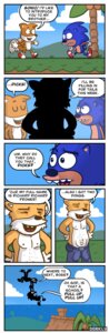 Rating: Explicit Score: 0 Tags: anthro blue_body blue_fur bulge canid canine comic detailed_bulge dialogue dipstick_tail e621 english_text eulipotyphlan flying fox fur genital_outline hedgehog hi_res humor male mammal markings miles_prower penis_outline sega sonic_the_hedgehog sonic_the_hedgehog_(series) tail tail_markings text unknown_artist User: bunchy7s
