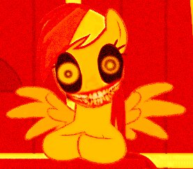 Rating: Safe Score: 0 Tags: body_horror creepy creepypasta e621 equid equine feathered_wings feathers female feral friendship_is_magic grandfathered_content grin hair hasbro looking_at_viewer low_res mammal masich my_little_pony mythological_creature mythological_equine mythology nightmare_fuel pegasus rainbow_dash_(mlp) smile smile.dog solo teeth what_has_magic_done wings User: bunchy7s