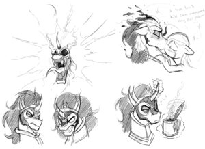 Rating: Safe Score: 0 Tags: 2014 angry black_and_white blush bodily_fluids container cup derpy_hooves_(mlp) duo e621 equid equine female feral friendship_is_magic hasbro hi_res horn king_sombra_(mlp) kiss_on_lips kissing male mammal mickeymonster monochrome my_little_pony mythological_creature mythological_equine mythology tears tongue tongue_out unicorn User: bunchy7s