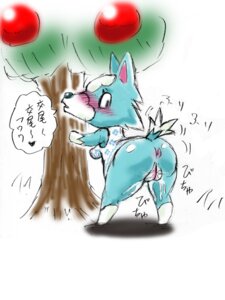 Rating: Explicit Score: 0 Tags: 3:4 animal_crossing anthro anus blush bodily_fluids butt canid canine canis e621 female genital_fluids genitals heart_symbol japanese_text looking_back mammal nintendo plant presenting shinooka simple_background skye_(animal_crossing) solo text translation_request tree vaginal_fluids vulva white_background wolf User: bunchy7s