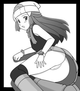 Rating: Questionable Score: 0 Tags: ass blush boots dawn_(pokemon) female female_only human legs monochrome nintendo no_panties pokemon pussy rule34 solo tsumitani_daisuke uncensored upskirt User: bunchy7s