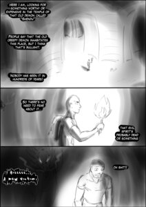 Rating: Safe Score: 0 Tags: clothed clothing comic demon dragmon dragon dungeon duo e621 english_text feral greyscale holding_object human jackie_chan_adventures male mammal monochrome mythological_creature mythological_scalie mythology scalie shendu text User: bunchy7s