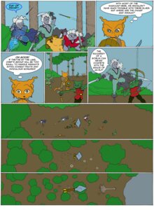 Rating: Questionable Score: 0 Tags: blood bodily_fluids breasts clothing comic drow e621 elf english_text female forest goblin goblins hair hi_res humanoid killing magic male melee_weapon outside plant ranged_weapon shield sword text thunt tree weapon User: bunchy7s