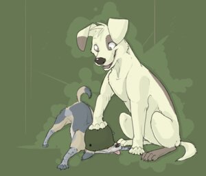 Rating: Safe Score: 0 Tags: ambiguous_gender armor black_nose canid canine canis colonel_strawberry colonel_strawberry_(character) dalmatian domestic_dog duo e621 feral fur headgear helmet mammal simple_background sitting smile tail tongue tongue_out white_body white_fur User: bunchy7s