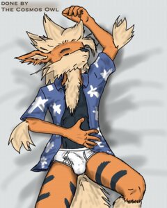 Rating: Explicit Score: 0 Tags: 4:5 anthro arcanine biped blue_button_down_shirt blue_clothing blue_shirt blue_topwear briefs bulge canid canine chest_tuft clothed clothing detailed_bulge e621 eyes_closed fur generation_1_pokemon genital_outline hand_on_chest hi_res lying male mammal nintendo on_back open_clothing open_shirt open_topwear orange_body orange_fur penis_outline pokemon pokemon_(species) pokemorph raised_arm shirt skinny solo tail tent thecosmosowl tighty_whities topwear tuft underwear white_briefs white_clothing white_underwear User: bunchy7s