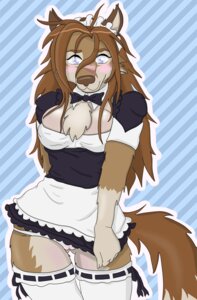 Rating: Questionable Score: 0 Tags: accessory anthro blush brown_hair canid canine canis clothing e621 female frilly frilly_accessory frilly_hairband hair hair_accessory hairband hi_res kloe_(artist) legwear luna_(domovoi_lazaroth) maid_uniform mammal panties solo stockings tail tight_clothing underwear uniform wolf User: bunchy7s Rating: Questionable Score: 0 Tags: accessory anthro blush brown_hair canid canine canis clothing e621 female frilly frilly_accessory frilly_hairband hair hair_accessory hairband hi_res kloe_(artist) legwear luna_(domovoi_lazaroth) maid_uniform mammal panties solo stockings tail tight_clothing underwear uniform wolf User: bunchy7s