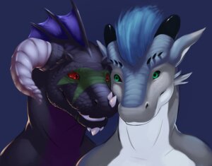 Rating: Safe Score: 0 Tags: anthro black_body black_scales black_sclera bust_portrait darkgem dragon drion duo e621 fredrik green_eyes horn male male_anthro mythological_creature mythological_scalie mythology portrait red_eyes red_sclera romantic romantic_couple scales scalie simple_background smile white_body white_scales User: bunchy7s