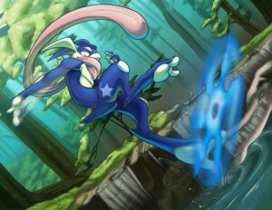 Rating: Safe Score: 0 Tags: 2014 2_toes 3_fingers ambiguous_gender amphibian anthro astrozerk barefoot biped close-up detailed_background e621 feet fingers forest generation_6_pokemon greninja half-closed_eyes membrane_(anatomy) narrowed_eyes nature nintendo nude outside pawpads paws plant pokemon pokemon_(species) pokemon_move raised_leg solo toes tongue tongue_out tree water water_shuriken webbed_feet webbed_hands User: bunchy7s