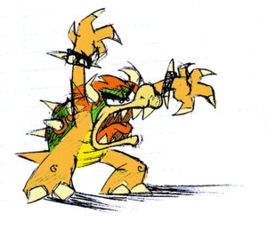 Rating: Safe Score: 0 Tags: anthro bowser claws e621 hair horn koopa male mario_bros nintendo open_mouth rawr scalie scary shadow simple_background solo spikes teeth tongue unknown_artist white_background User: bunchy7s
