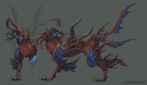 Rating: Safe Score: 0 Tags: 3_heads 3_toes ambiguous_gender blue_markings brown_body brown_fur claws digitigrade e621 feet feral frill_(anatomy) front_view fur glowing glowing_markings grey_background horn markings membrane_(anatomy) membranous_frill model_sheet multi_head multiple_angles naomi_chen quadruped scales side_view simple_background solo standing teeth toe_claws toes unknown_species wings User: bunchy7s