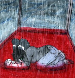 Rating: Questionable Score: 0 Tags: alternative_fashion anthro black_hair blood bodily_fluids bottomwear clothed clothing e621 female glamfur goth hair lemur mammal outside oversized_bottomwear oversized_clothing oversized_pants pants primate raining scratch shirt short_hair solo strepsirrhine topwear water zeriara zeriara_(character) User: bunchy7s