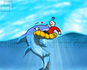 Rating: Explicit Score: 0 Tags: 5:4 anus aquatic blush clothed clothing duo e621 female feral fish genitals heart_symbol human imminent_vore male mammal raft sea shark slushy ula_(slushy) vore vulva water User: bunchy7s