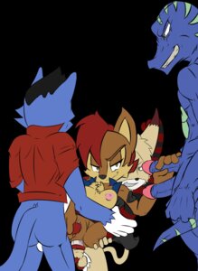 Rating: Explicit Score: 0 Tags: 2_penises anal anal_penetration anthro anthro_on_anthro archie_comics black_background black_nose blue_body blue_clothing blue_eyes blue_fur blue_topwear blue_vest breasts brown_body brown_fur butt chipmunk clitoris clothed clothing e621 felid feline female female_penetrated fur genitals ground_squirrel group group_sex hair hi_res interspecies lynx male male/female male_penetrating male_penetrating_female mammal multi_genitalia multi_penis nipples nude open_clothing open_topwear open_vest penetration penile penile_penetration penis penis_in_ass penis_in_vagina red_hair rodent sally_acorn sciurid sega sex simple_background sonic_the_hedgehog_(archie) sonic_the_hedgehog_(comics) sonic_the_hedgehog_(series) spazman topwear vaginal vaginal_penetration vest yellow_eyes User: bunchy7s