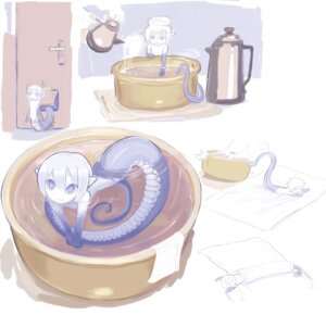 Rating: Safe Score: 0 Tags: :3 apode blue_body blue_eyes blue_scales bowl_well bucket container door draconcopode e621 female hair high-angle_view humanoid_pointy_ears in_bucket in_container kettle lamia legless looking_at_viewer micro monster_girl_(genre) pointy_ears pouring pouring_water reptile scales scalie serpentine snake split_form steam towel water white_body white_hair white_skin User: bunchy7s