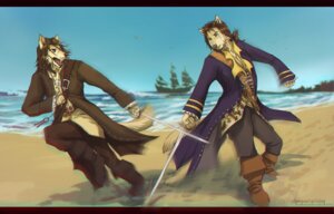 Rating: Safe Score: 0 Tags: agentwhitehawk anthro canid canine canis disney dueling duo e621 hi_res james_norrington male mammal melee_weapon pirates_of_the_caribbean ship sword vehicle watercraft weapon will_turner wolf User: bunchy7s