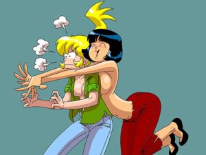 Rating: Explicit Score: 0 Tags: 2girls asian big_breasts black_hair blackie_chin blonde_hair blush bob_cut breasts closed_eyes eva_sirkowski female female_only glomp miss_dynamite multiple_females multiple_girls no_bra pants ponytail rule34 short_hair sirkowski topless webcomic User: bunchy7s