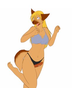 Rating: Questionable Score: 0 Tags: alt-b-shephelie anthro blonde_hair breath canid canine canis clothing diva_(artist) domestic_dog e621 female food food_fetish food_play hair hi_res mammal meat nightgown open_mouth panties panting running sausage solo tail underwear what User: bunchy7s