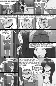 Rating: Questionable Score: 0 Tags: adventure_time balaclava bathroom blush bottomwear breasts bulge butt cartoon_network clothed clothing comic cubby_chambers dialogue e621 english_text exclamation_point female finn_the_human greyscale hair hat headgear headwear hi_res human humanoid long_hair male mammal marceline_abadeer mask monochrome panties pants text topless underwear vampire User: bunchy7s
