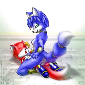 Rating: Explicit Score: 0 Tags: 1:1 2010 accessory anthro anthro_on_anthro blue_body blue_fur blue_hair boots bracelet breasts canid canine canon_x_oc clothing cowgirl_position drjavi duo e621 eyes_closed female footwear fox from_front_position fur furgonomics green_eyes hair jewelry krystal_(star_fox) male male/female mammal necklace nintendo nipples nude on_bottom on_top open_mouth red_(aurawing) sex shadow shoes short_hair star_fox tail tail_accessory tailband tattoo white_body white_fur User: bunchy7s